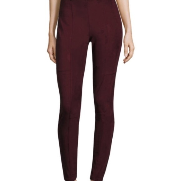 Worthington Women's pull on Leggings Maroon Berry - Picture 1 of 2
